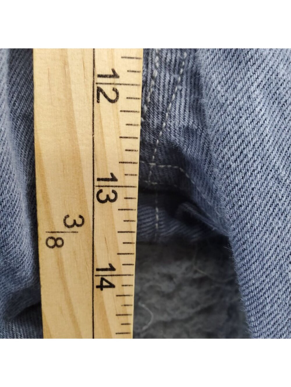 Levis Jeans Mens 42x32 Gray 501 Original Button Fly Straight *Read* - Picture 7 of 12